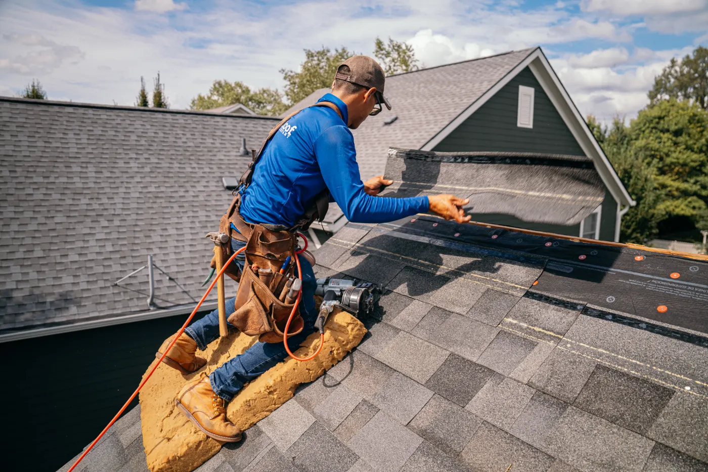 Commercial roof inspection documented in Pheasant Run