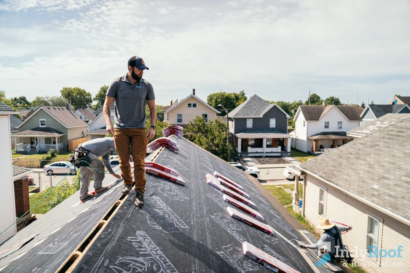 Flashing and seam work in Pheasant Run
